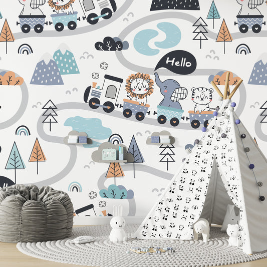 Rail Road Trip Wall Paper