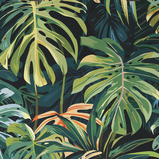 Lime Palm Wall Paper