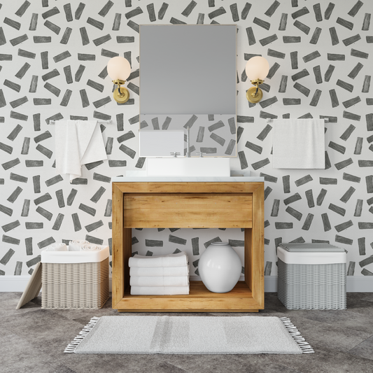 Spinkled with Grey Wall Paper