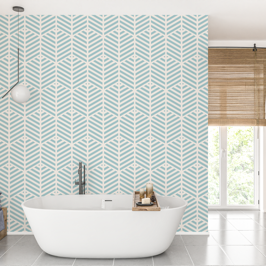 Duck Egg Pattern Wall Paper
