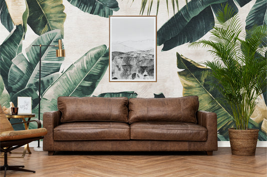 Rustic Palms Wall Paper