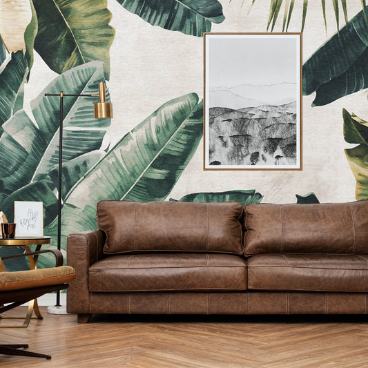 Rustic Palms Wall Paper