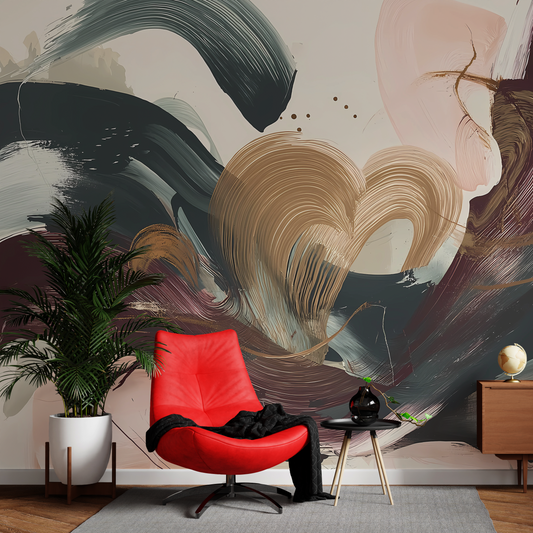 Strokes of the Heart Wall Paper